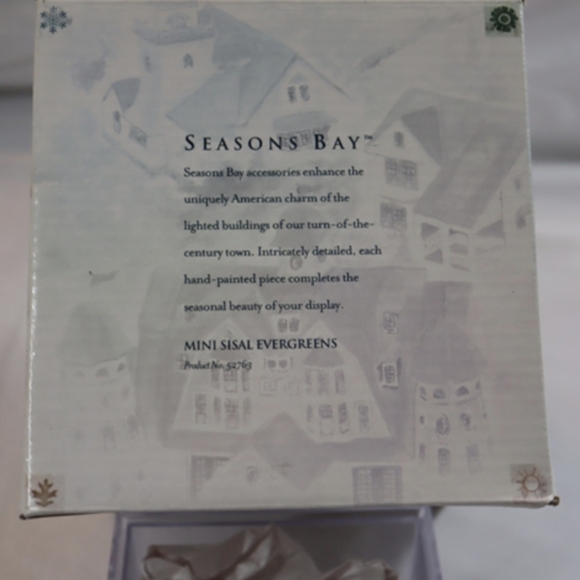 Department 56-Season's Bay-Mini Sisal Evergreens #52763 NIB 1998 - Picture 7 of 7